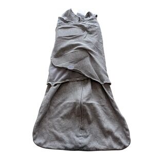 HALO SleepSack Swaddle 3-Way Adjustable Baby Wearable Blanket Gray Small 3-6M